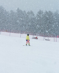 children playing on snow