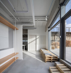 A simple and creative office interior design