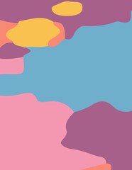 abstract background with untidy waves Illustration