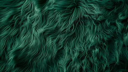 Obraz premium Soft Fluffy Green Faux Fur Texture Background 