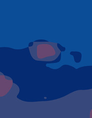 abstract background with untidy waves Illustration