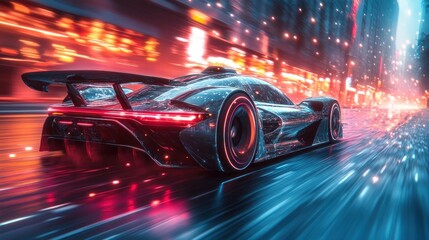 Speeding Through the Neon City