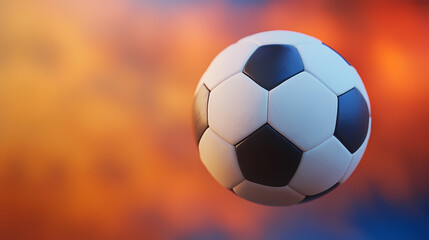 Naklejka premium Racing soccer in motion