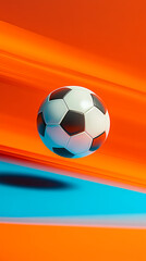 Obraz premium Racing soccer in motion