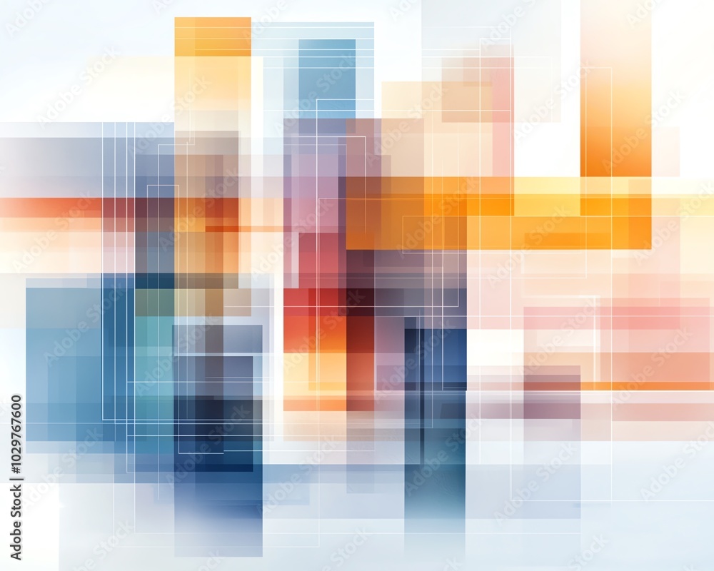 Aufkleber abstract art featuring vibrant colors and geometric shapes, creating a dynamic and modern visual exp