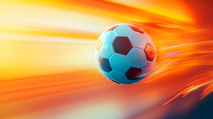 Obraz premium Racing soccer in motion