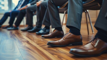 Formal Footwear in a Row