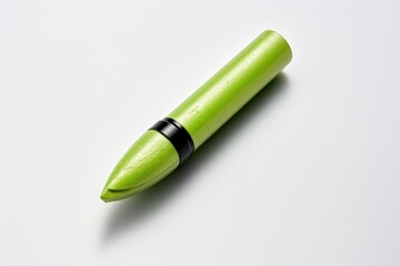 Vibrant Green Highlighter on White Background