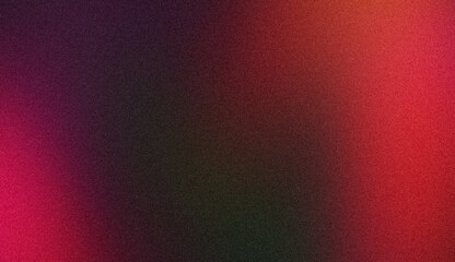 Grainy gradient background with color flow, purple red abstract noisy texture backdrop design with vibrant glowing bright shine colors, copy space