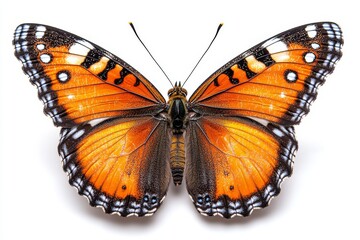 Obraz premium queen butterfly with rich orange-brown wings
