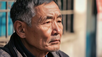 Fototapeta premium A humorous illustration of an angry person observing a carefree little creature, capturing the contrast between frustration and calmness. The scene uses exaggerated expressions and body language 