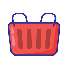 shopping basket commercial icon