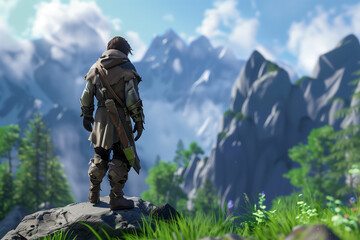 3d open world game character