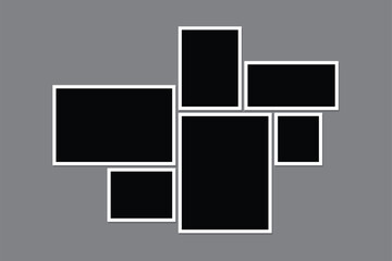 photo collage template vector illustration, collage,collage templates,birthday collage,collage art