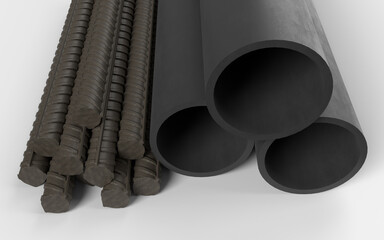  PVC tube pipe,Plastic pipe or polypropylene or polyethylene with TMT Rods
