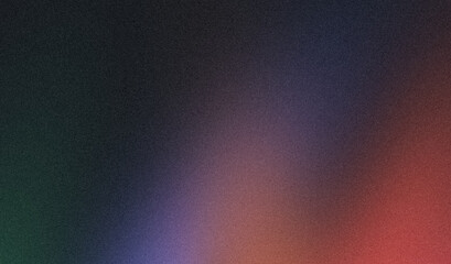 Grainy gradient with vibrant color flow shaped background, purple magenta blue abstract noise texture backdrop design, bright, shine, glowing colors, copy space.