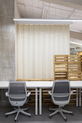 A simple and creative office interior design