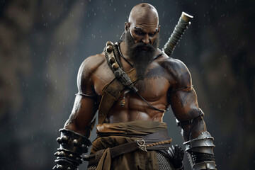 Fototapeta premium 3d open world game character