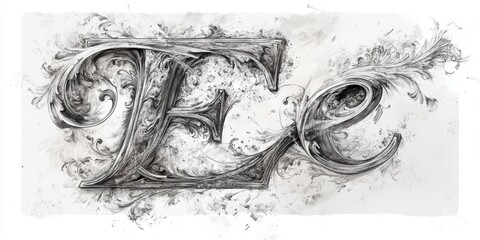 Obraz premium Intricate black and white 