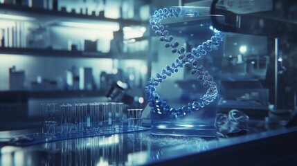 DNA Helix in a Laboratory