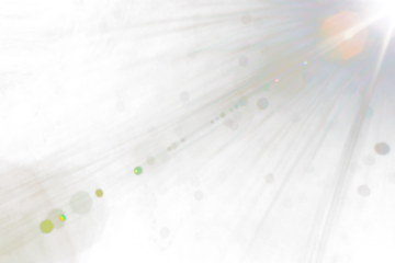 Flare Sun on transparent background,Golden Glowing Light with Starburst and Beams