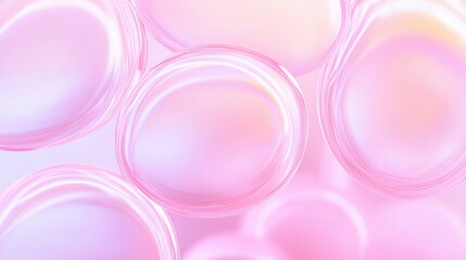 Pink circles with a white background. The circles are arranged in a way that they look like they are floating in the air