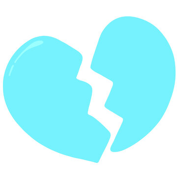 recommend clip art: blue broken heart icon
