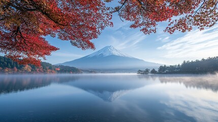 Autumn Reflections at Mountain Lake