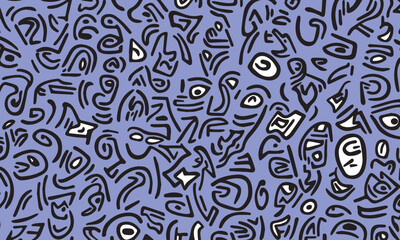 Fototapeta premium Abstract black shapes in the background