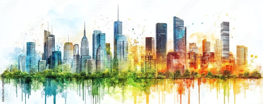 Poster introduction to smart city technology, highlighting its significance in creating resilient, adaptive