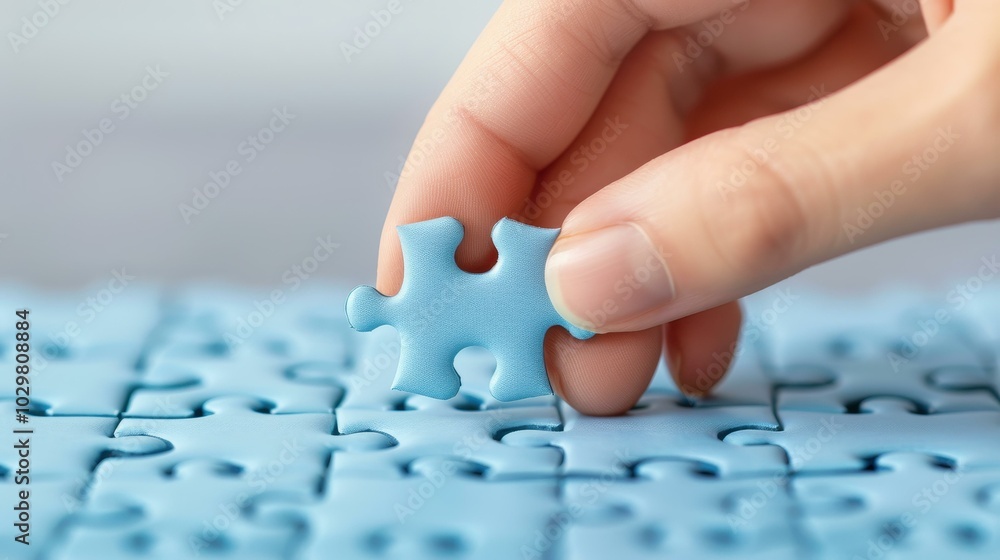 Poster complete the puzzle with that one piece the thrill of finding the match is unbeatable. what a joy to