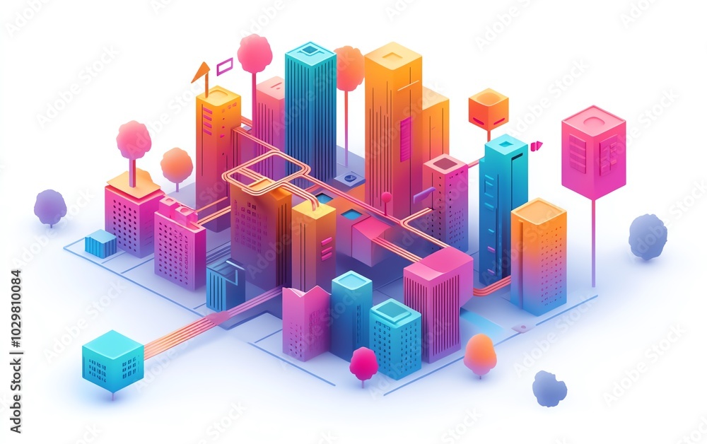 Leinwandbilder Designing microservices architecture to create adaptable and scalable software solutions, enhancing flexibility and efficiency in modern development practices