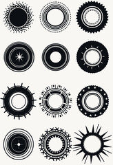 Versatile Abstract Star Orbit Designs: A Complete Vector Set for Modern Graphics