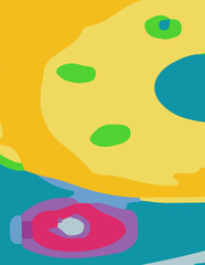 abstract background with untidy waves Illustration