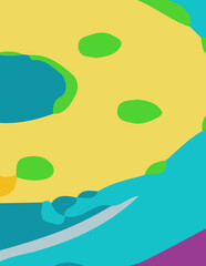 abstract background with untidy waves Illustration