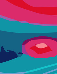 abstract background with untidy waves Illustration