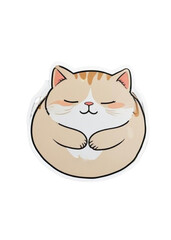 Fototapeta premium cute cat character with adorable facial expressions. Transparant background, generative ai