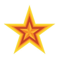 yellow stars with dynamic gradation
