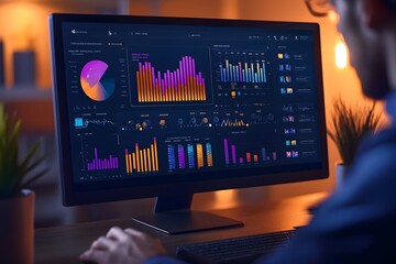 Interactive Data Visualization Dashboard Showcasing Comprehensive Business Analytics and Insights