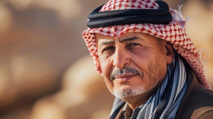 Obraz premium Portrait of an Arab Man