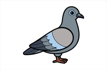 pigeon vector,  icon vector illustration, pigeon silhouette of a pigeon isolated on a white background, eps, png, svg,  vector,