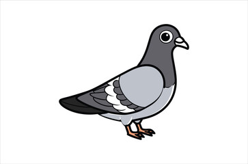 pigeon vector,  icon vector illustration, pigeon silhouette of a pigeon isolated on a white background, eps, png, svg,  vector,