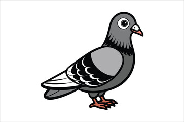 pigeon vector,  icon vector illustration, pigeon silhouette of a pigeon isolated on a white background, eps, png, svg,  vector,