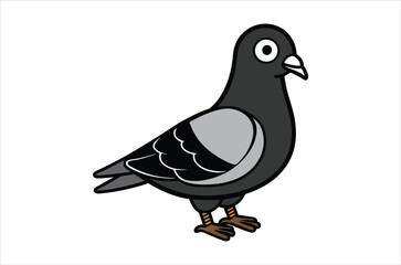 pigeon vector,  icon vector illustration, pigeon silhouette of a pigeon isolated on a white background, eps, png, svg,  vector,