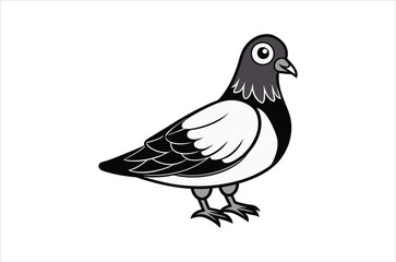 pigeon vector,  icon vector illustration, pigeon silhouette of a pigeon isolated on a white background, eps, png, svg,  vector,