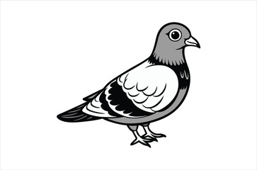 pigeon vector,  icon vector illustration, pigeon silhouette of a pigeon isolated on a white background, eps, png, svg,  vector,