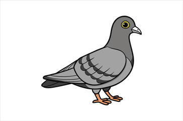 pigeon vector,  icon vector illustration, pigeon silhouette of a pigeon isolated on a white background, eps, png, svg,  vector,