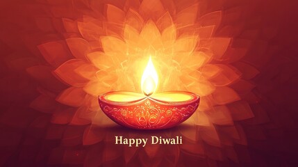 Happy Diwali concept. Diwali background with text