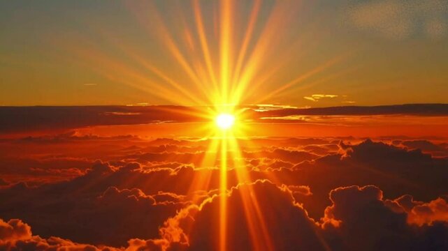 A sunset through a different perspective High quality HD 4K video Clip