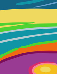 abstract background with untidy waves Illustration